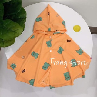 Áo choàng chống nắng che gió cho bé nhiều hoạ tiết dễ thương thun cotton mềm mát