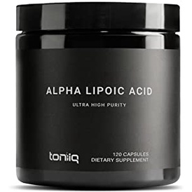Toniiq Alpha Lipoic Acid 1000mg - Viên uống trắng sáng da, chống lão hóa và ổn định lượng đường 120v