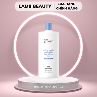 Kem chống nắng make prem uv defense me daily sun fluid spf 50+ pa++++ 150ml - lamii beauty