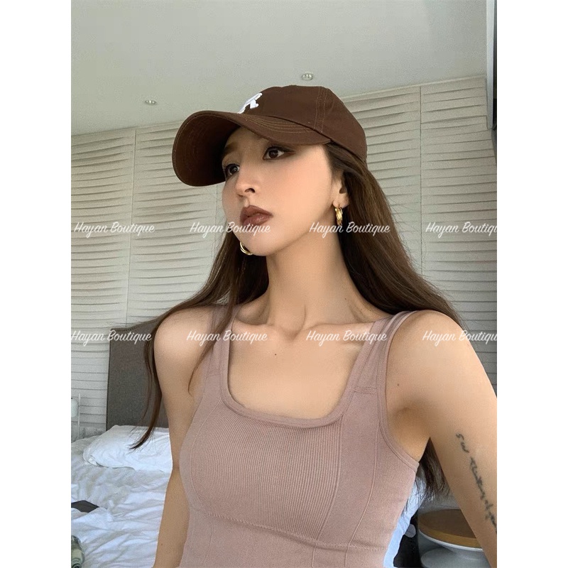 HT058 Áo Bra đơn giản len tăm không GỌNG kèm ĐỆM LÓT, áo lót ngực croptop thể thao HT058