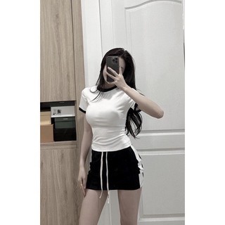 bán sỉ KBKN Sét áo pull tăm chân váy đen