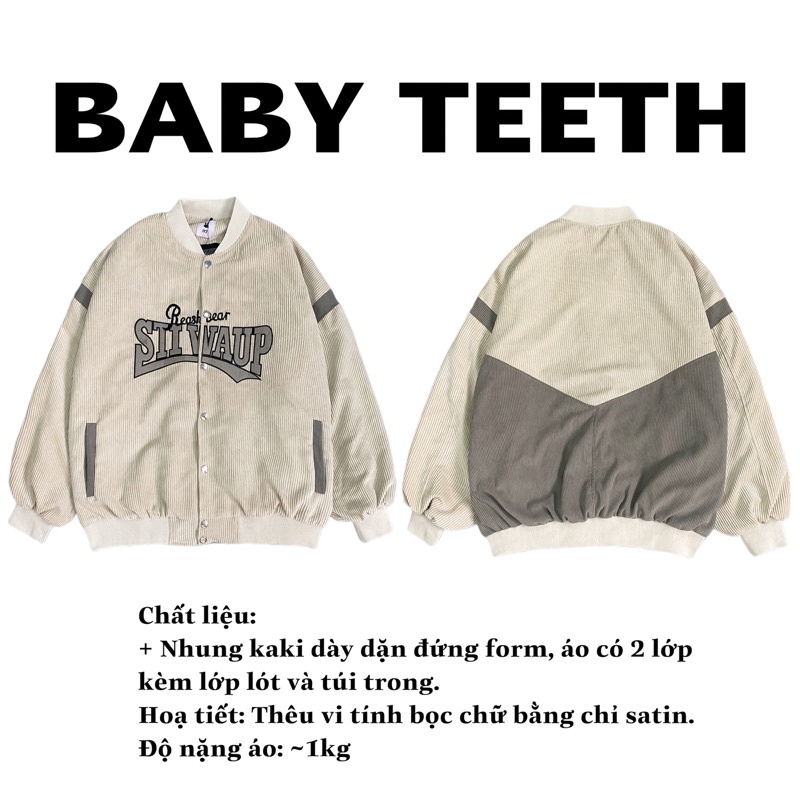 Áo khoác bomber bóng chày STIVAUP