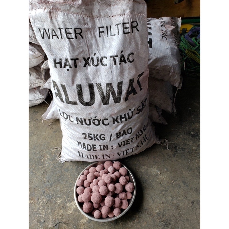 Hạt xúc tác lọc nước aluwat - 1kg hạt aluwat dùng trong lọc nươc