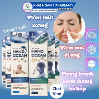 Xịt viêm mũi, rửa mũi nano ocean