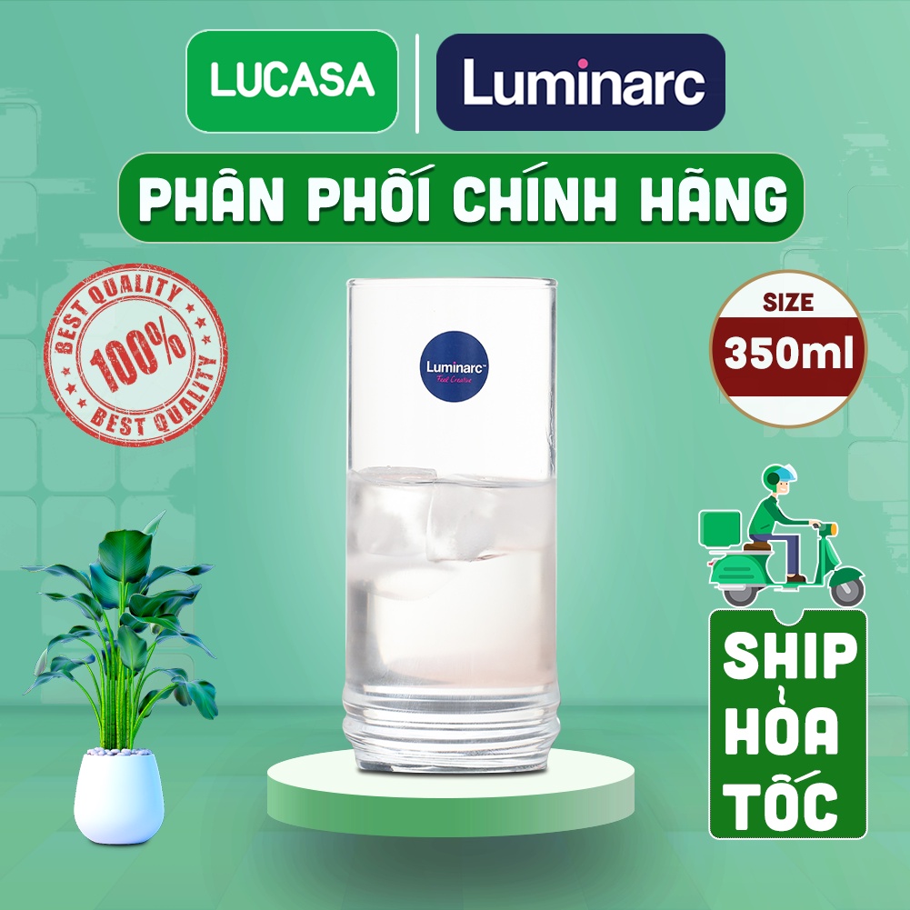 Bộ 6 Ly Thủy Tinh Luminarc Bamboo 350ml - Loại Cao BOL5250 | Phân Phối Chính Hãng