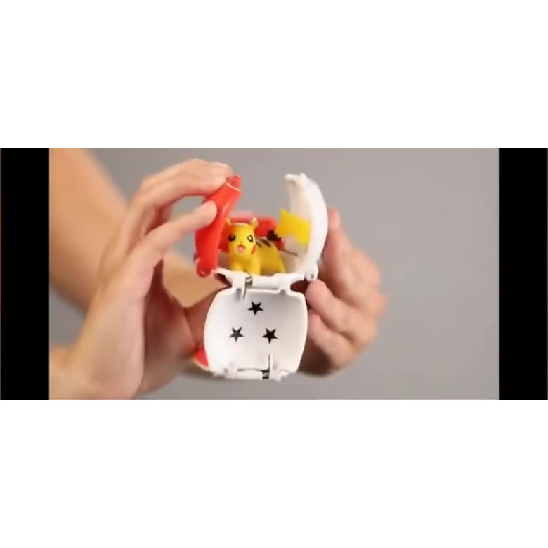 Mô Hình Quả Cầu Pokemon, Tự Động Ném Thú Pikachu Dành Cho Bé.