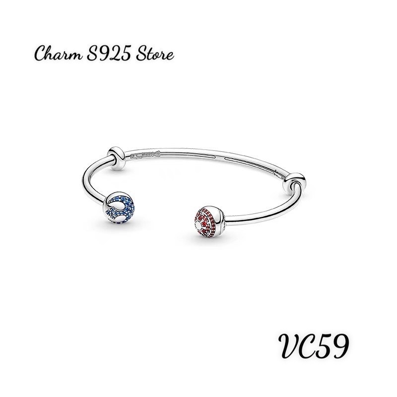 VÒNG ĐEO TAY CỨNG PAN ALE MOMENTS BẠC S925 THUẦN KHIẾT HÀNG CAO CẤP