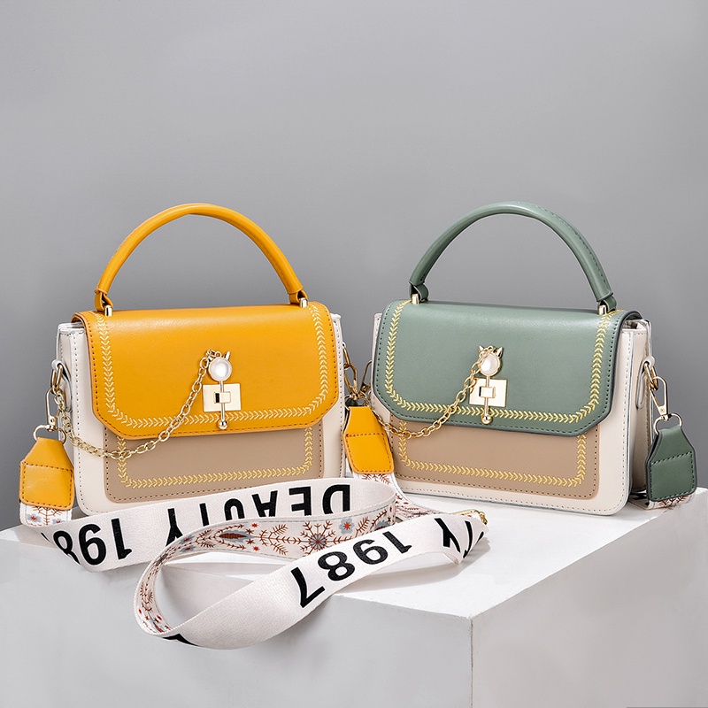 Túi Đeo Chéo Hình Vuông Cỡ Nhỏ Phong Cách Hàn Quốc Thời Trang Cho Nữ