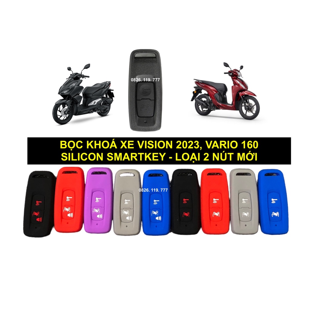 Bọc khoá xe Vision, Vario - 2 nút - Bọc chìa khoá xe máy