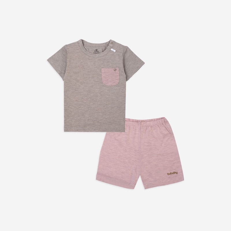 Bubaby-Bộ ngắn tay cài vai - Bambus BBB130103