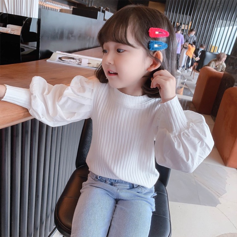 Bololo Áo Kiểu Tay Phồng Dễ Thương Xinh Xắn Dành Cho Bé