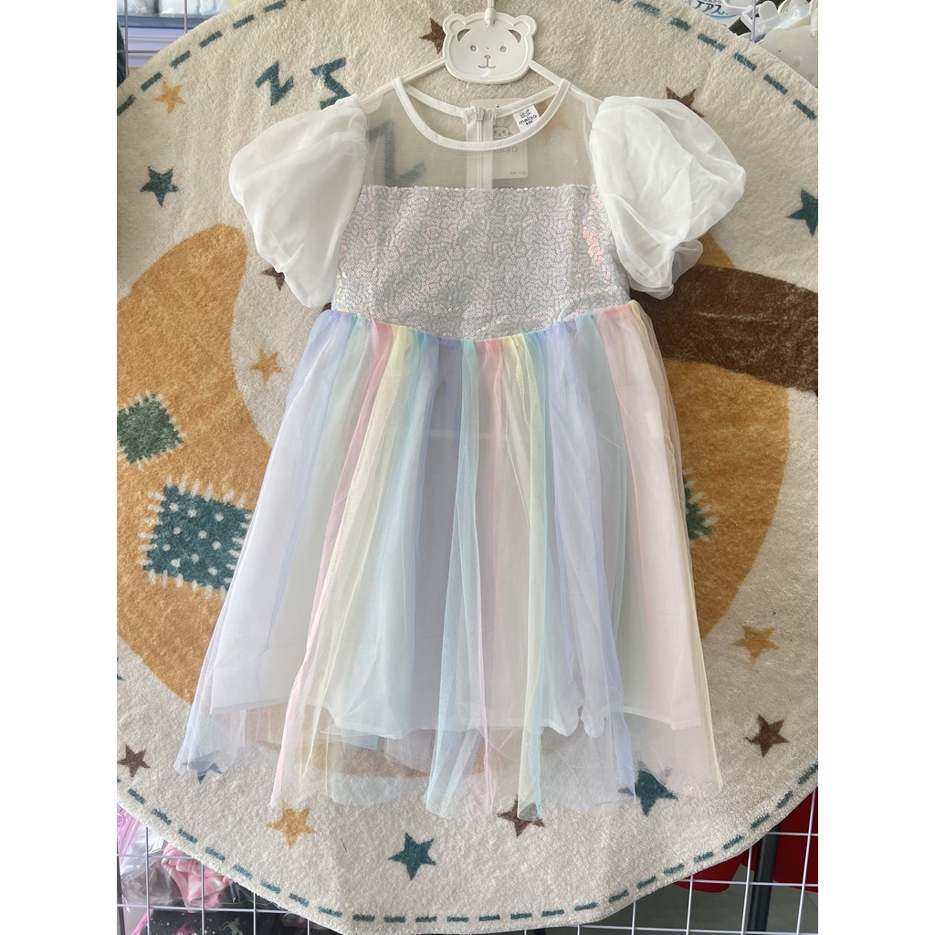 Váy Trắng Công Chúa Kim sa Siêu Xinh Melisa Size 12M-10Y