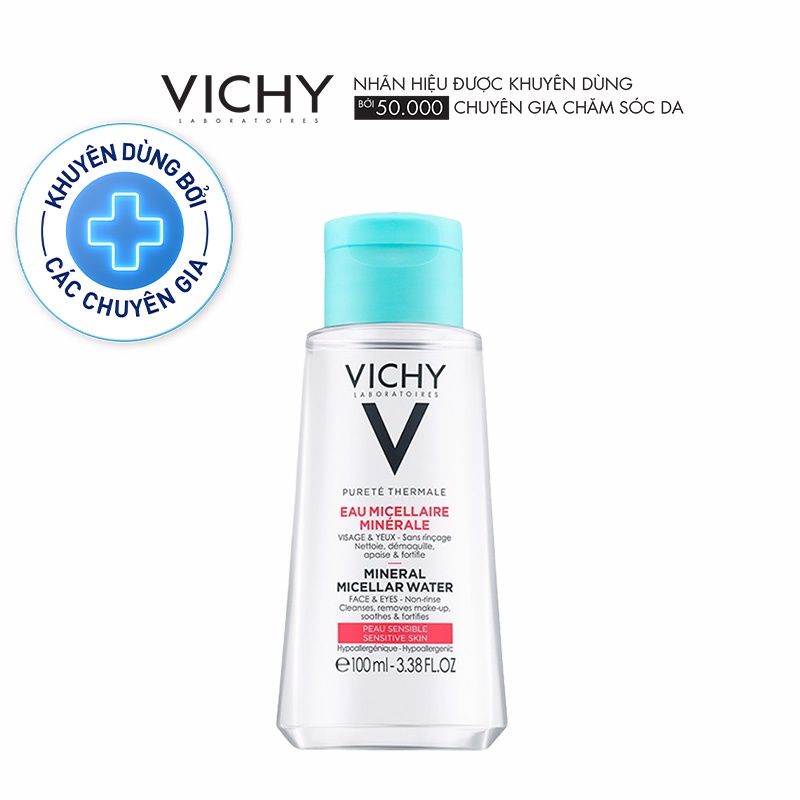 Nước tẩy trang cho da nhạy cảm Vichy Mineral Micellar Water Pureté Thermale 100ml