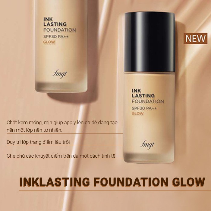 Kem Nền Trang Điểm TheFaceShop Inklasting Foundation Glow 30ML