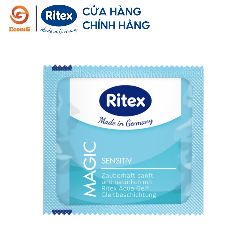 Bao cao su Ritex Magic tăng cường khoái cảm 1 bao - Hàng nhập khẩu chính Global Pharma