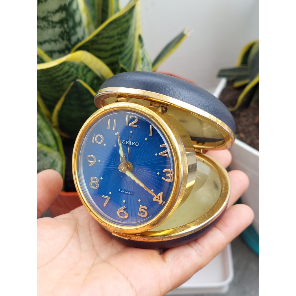 Đồng hồ để bàn xưa nam Seiko lên cót-báo thức hàng Si