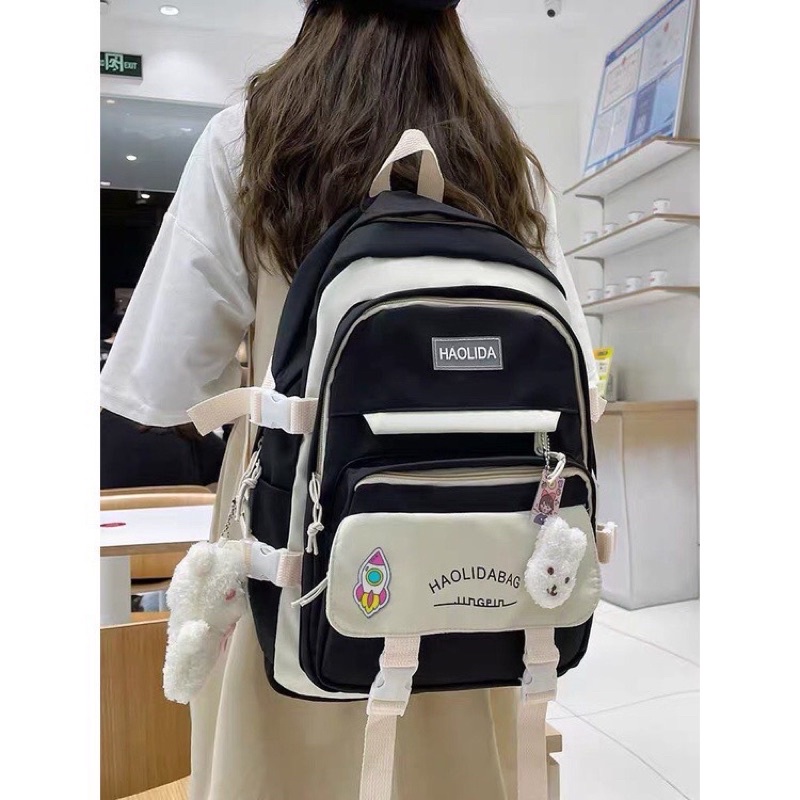 Balo Nữ Thời Trang Quảng Châu Haolida Phối Màu Pastel Chất Vải Chống Thấm