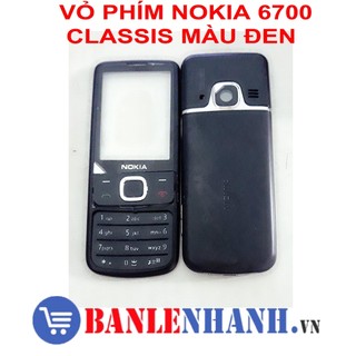 Vỏ phím nokia 6700 classis màu đen