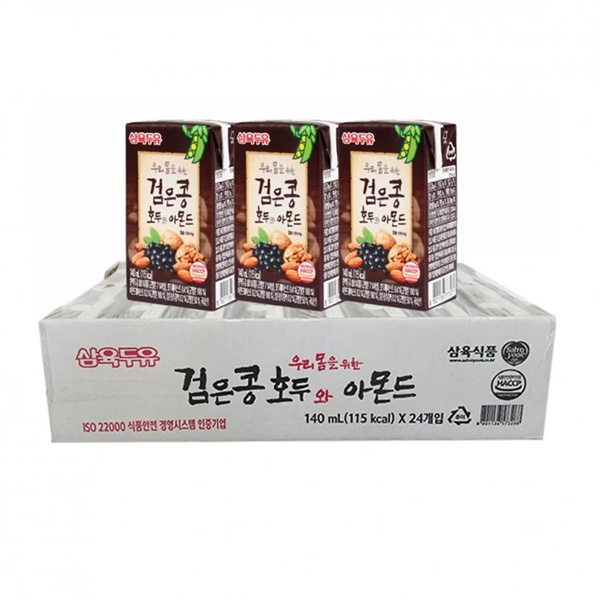 Sữa hạt óc chó hạnh nhân đậu đen Sahmyook Hàn Quốc 140ml – Thùng 24 hộp
