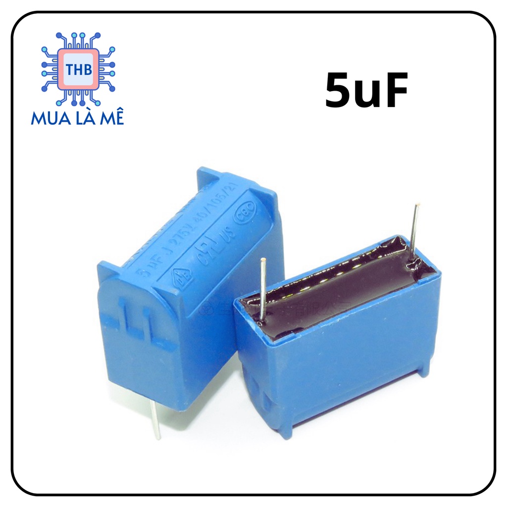 Tụ bếp từ 5uF 275VAC 400VDC màu xanh