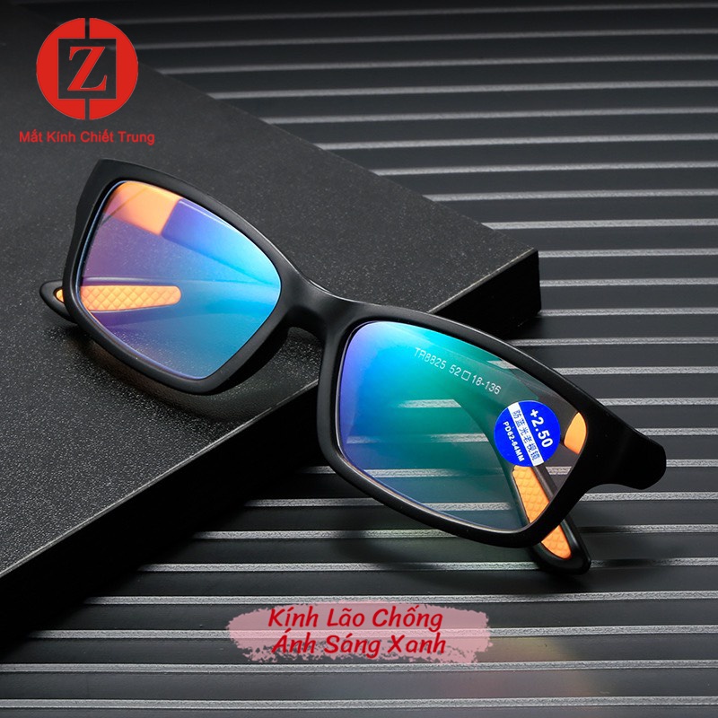 Kính lão cho người Trung Niên form vuông, gọng TR90 thời trang siêu đẹp mã H8825