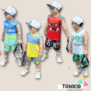 Đồ bộ cho bé trai bộ 3 lỗ bóng rổ bé trai chất thun lạnh chính phẩm loại 1 10-40kg Tomkids