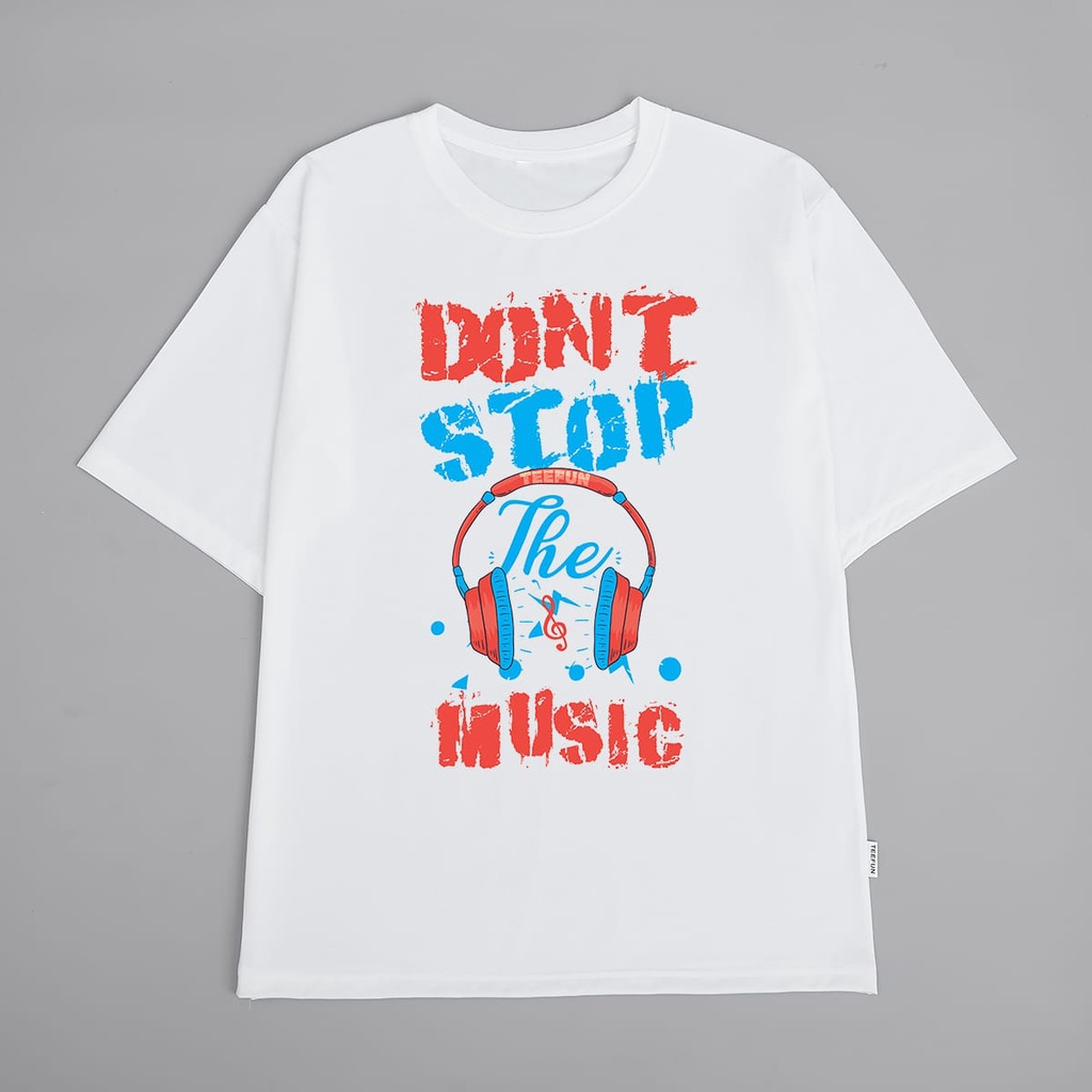 Áo Thun Unisex The Music TEEFUN (Có size trẻ em, Tay ngắn và Tay lỡ) Cotton 016