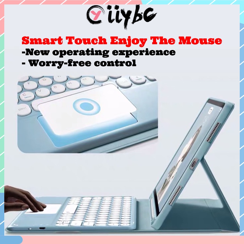 Bao Da Máy Tính Bảng Bằng Silicon Mềm Nam Châm Có Ngăn Đựng Bút Cảm Ứng Cho IPAD Pro 2018 / 2020 / 2021 / 2022