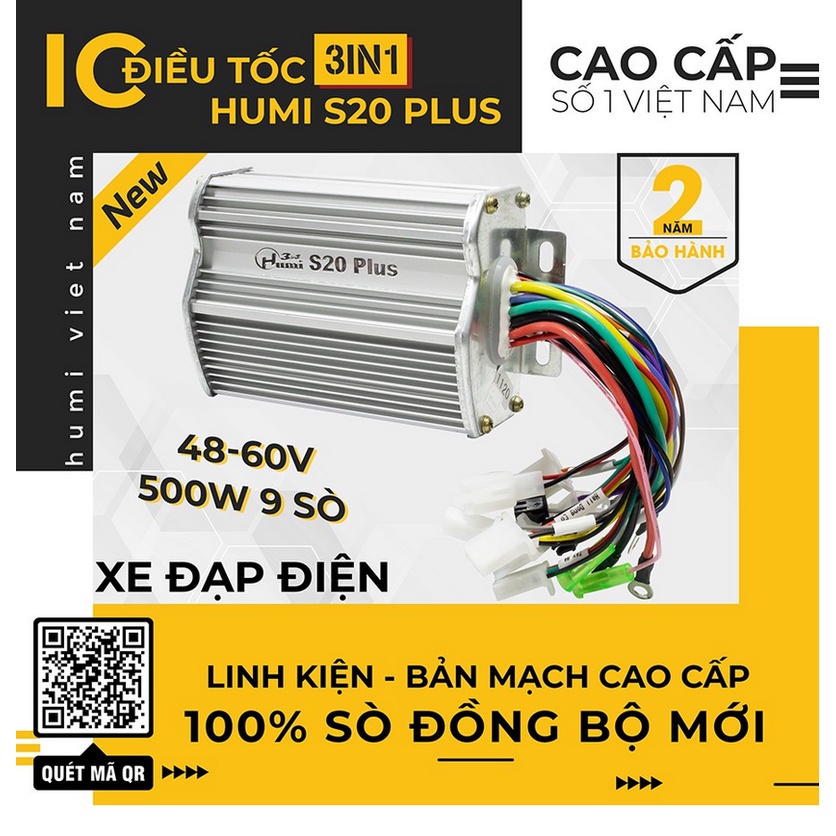 Ic 2000W, 1500W, 1000W, 500W, 350W cho xe đạp điện, xe máy điện HUMI S21 Plus