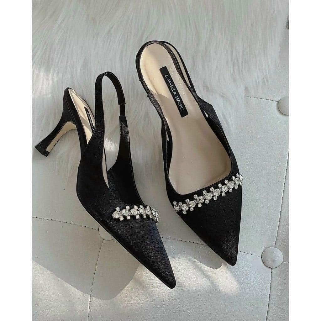 Gót nhọn bít mũi 7f thời trang công sở.