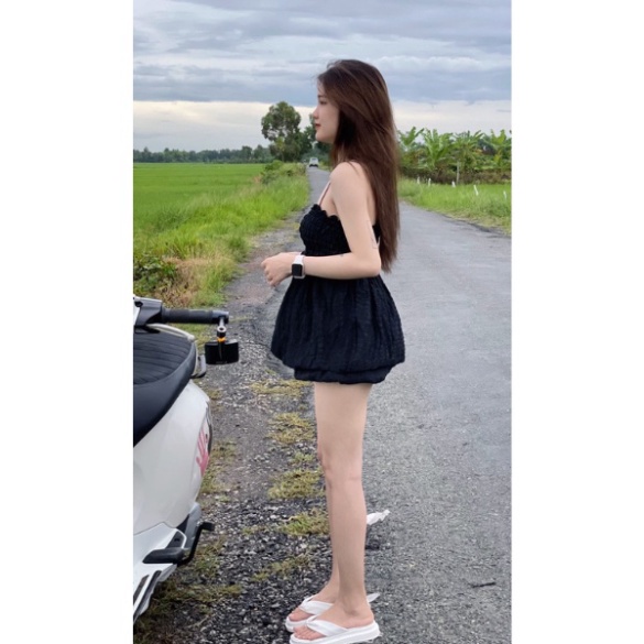 Set babydoll hai dây kèm quần siêu xinh PLS16