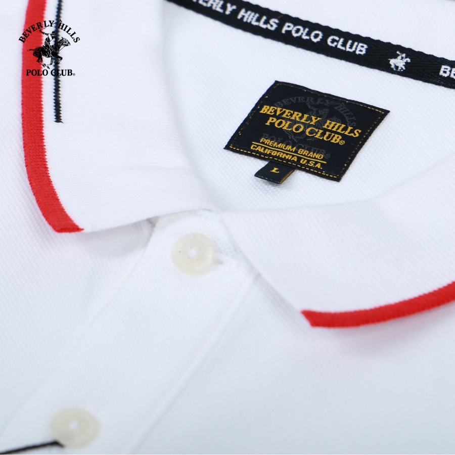 Beverly Hills Polo Club - Áo polo Ngắn tay Nam Regular Fit WT WHITE- BHPC PMRSS23TL039