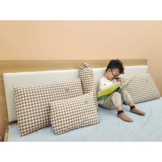 Gối kẹo tựa đầu và gối ôm trẻ em êm ái, vải cotton sản xuất tại Việt Nam