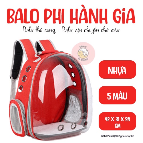Balo phi hành gia - trong suốt / hình, kính dày, nhựa