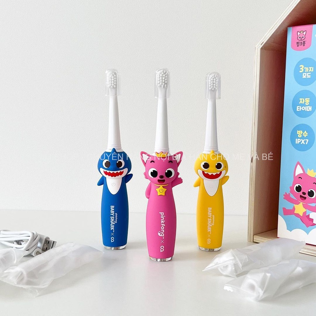 Bàn Chải Điện PinkFong Nội Địa Hàn Cho Bé