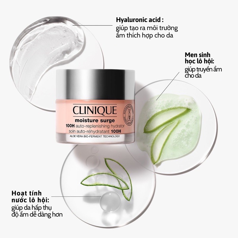 Kem Dưỡng Ẩm Clinique Moisture Surge 100 - Hour 125ml