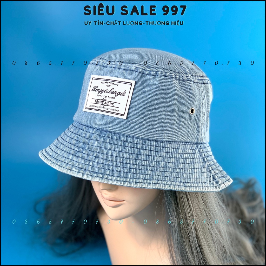 MŨ VÀNH JEAN LOGO QC HÀNG LOẠI 1 CÓ DÂY ĐIỀU CHÍNH DỄ MANG