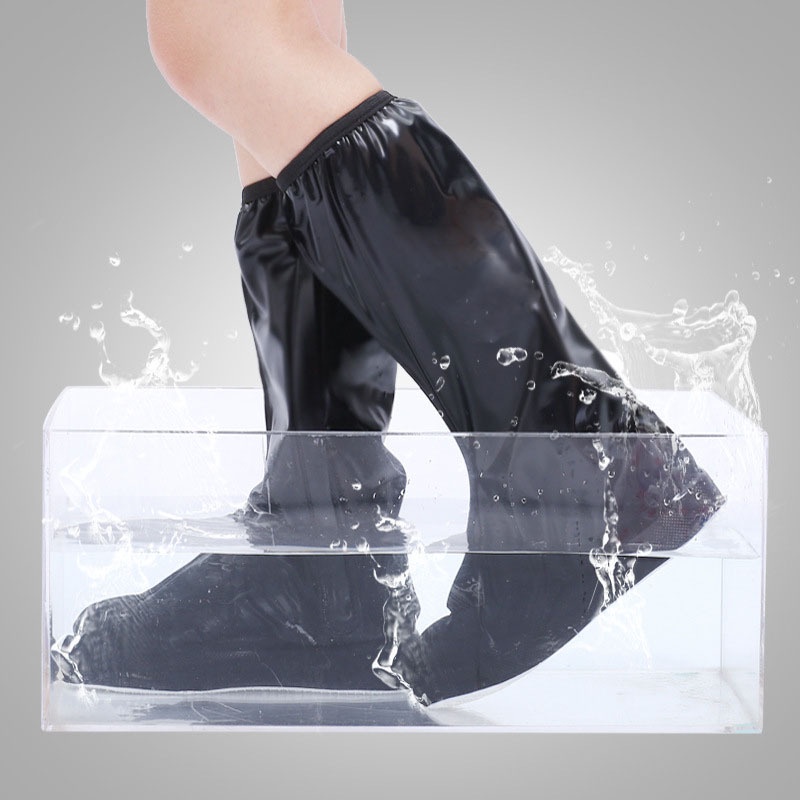 Ủng đi mưa cao cổ, bọc giày đi mưa nhựa PVC dày dặn 2 lớp chống trượt chống nước tuyệt đối Vualotchuot - Hàng Nhập Khẩu