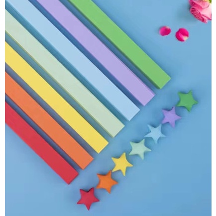 Set 540 Tờ Giấy Xếp Hình Ngôi Sao Năm Cánh Màu Sắc  Sáng Tạo