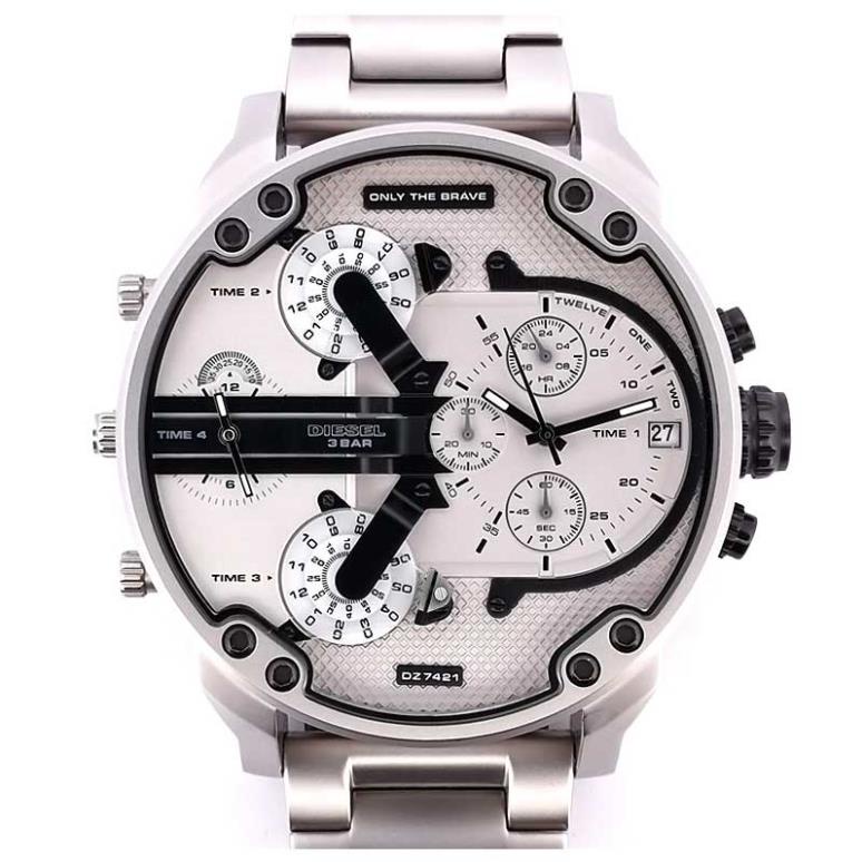 Đồng Hồ Nam Diesel DZ7421 Chronograph 4 Múi Giờ 6 Nút Điều Chỉnh Size 57mm Máy Quartz
