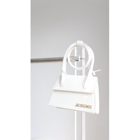 Túi Xách Jacquemus Quai Xoắn Trắng Đen Size 19  -  By Anh Dinh Phuong