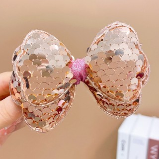 Kẹp Tóc Nơ Sequin Lấp Lánh Cho Bé Gái