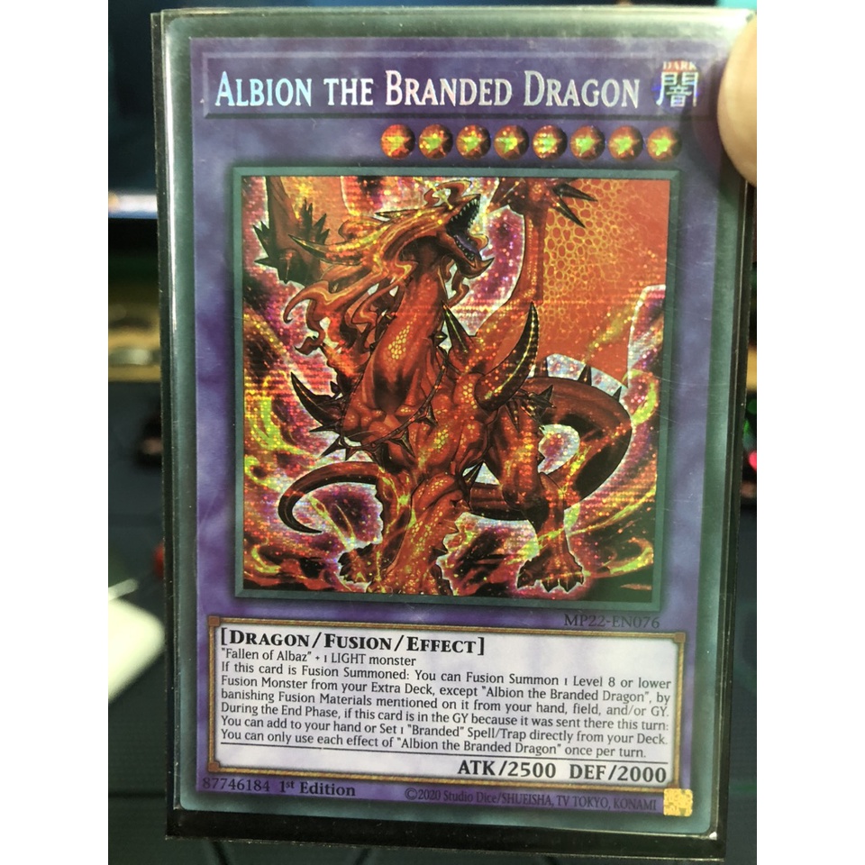 Albion the Branded Dragon - MP22-EN076 - Prismatic Secret Rare 1st Edition