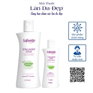  Gel rửa Saforelle Soin Lavant Doux dung dịch vệ sinh phụ nữ hương thảo mộc giảm ngứa ngừa nấm sạch vùng kín 100ml 250ml 