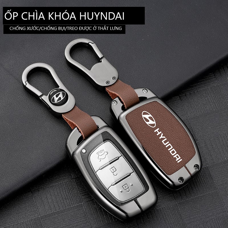 Ốp chìa khóa Hợp kim cao cấp Hyundai Creta, Elantra, Tucson, I10