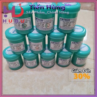 Mỡ hàn Amtech 100g mỡ trắng lọ màu xanh