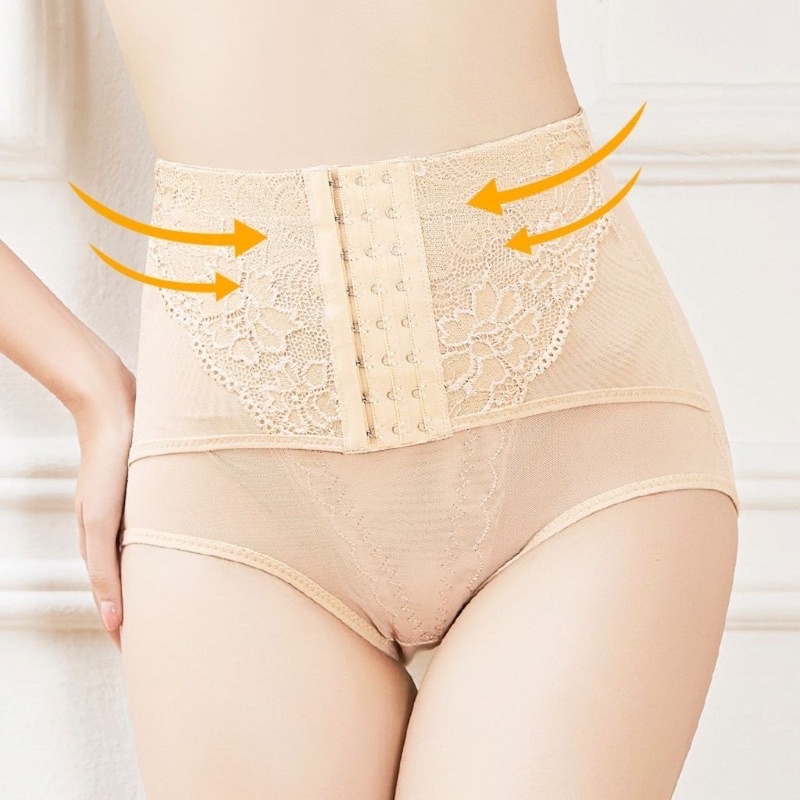 Quần Gen Nịt Bụng Cạp Cao Có Móc Cài, Giảm Mỡ, Giảm Eo Định Hình