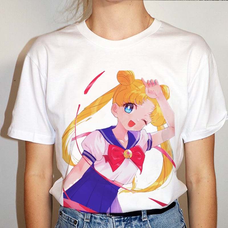 Áo Thun Sailor Moon Thủy Thủ Mặt Trăng Unisex Nam Nữ