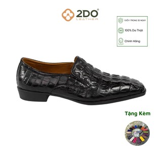 Giày Tây Gai/ Đuôi Da Cá Sấu 2DO LEATHER G921 Quà Tặng Cho Người Thân, Sang Trọng, Cao Cấp, Siêu Bền
