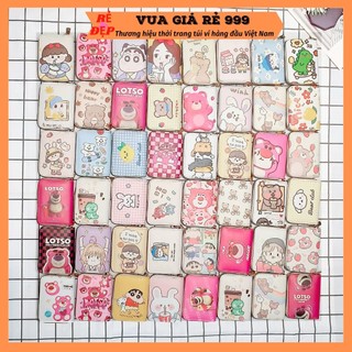 Ví Dáng Vuông Gấp Đôi Nhỏ Gọn Hình Cute Ngộ Nghĩnh chọn hinh ngẫu nhiên